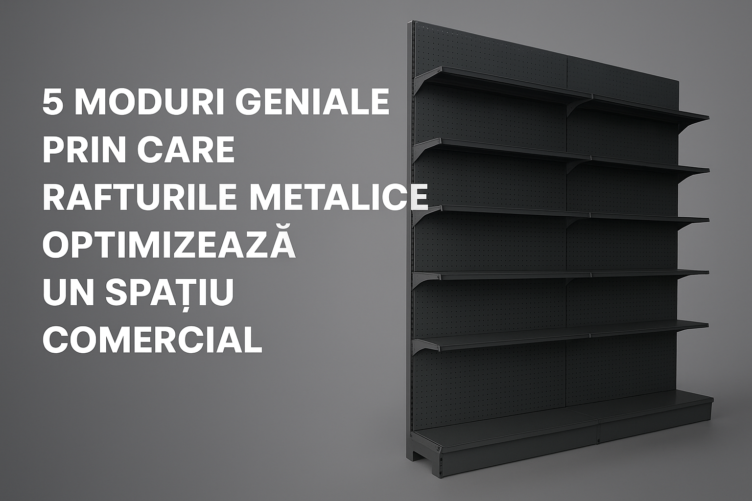 5 moduri geniale prin care rafturile metalice optimizeaza un spatiu comercial